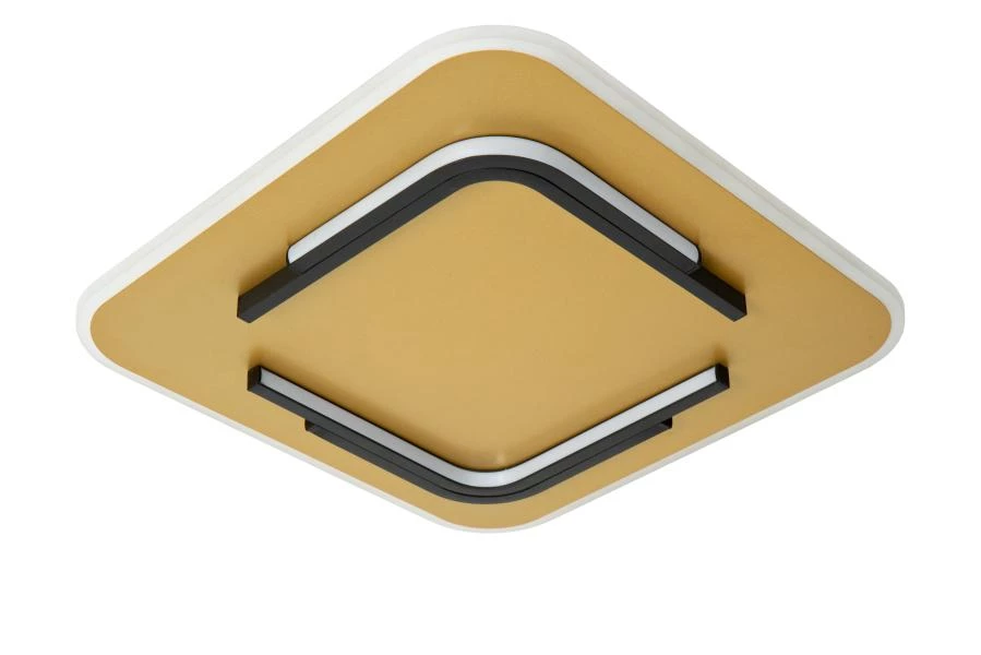 Lucide ANDREAS - Plafonnière - LED - 1x30W 2700K - Mat Goud / Messing - uitgezet